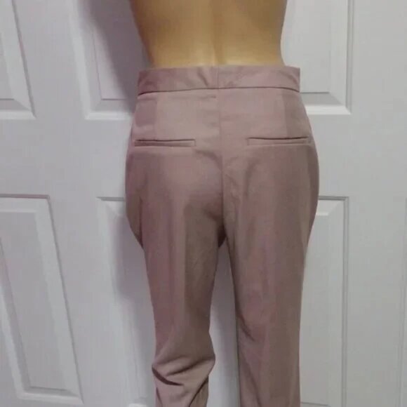 Zara Mauve Cropped Ankle Pants Size 4 NWT - Picture 6 of 7